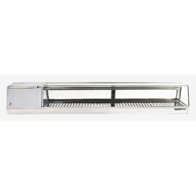 yoshimasa ymsc-7 self-contained refrigerated sushi case font view